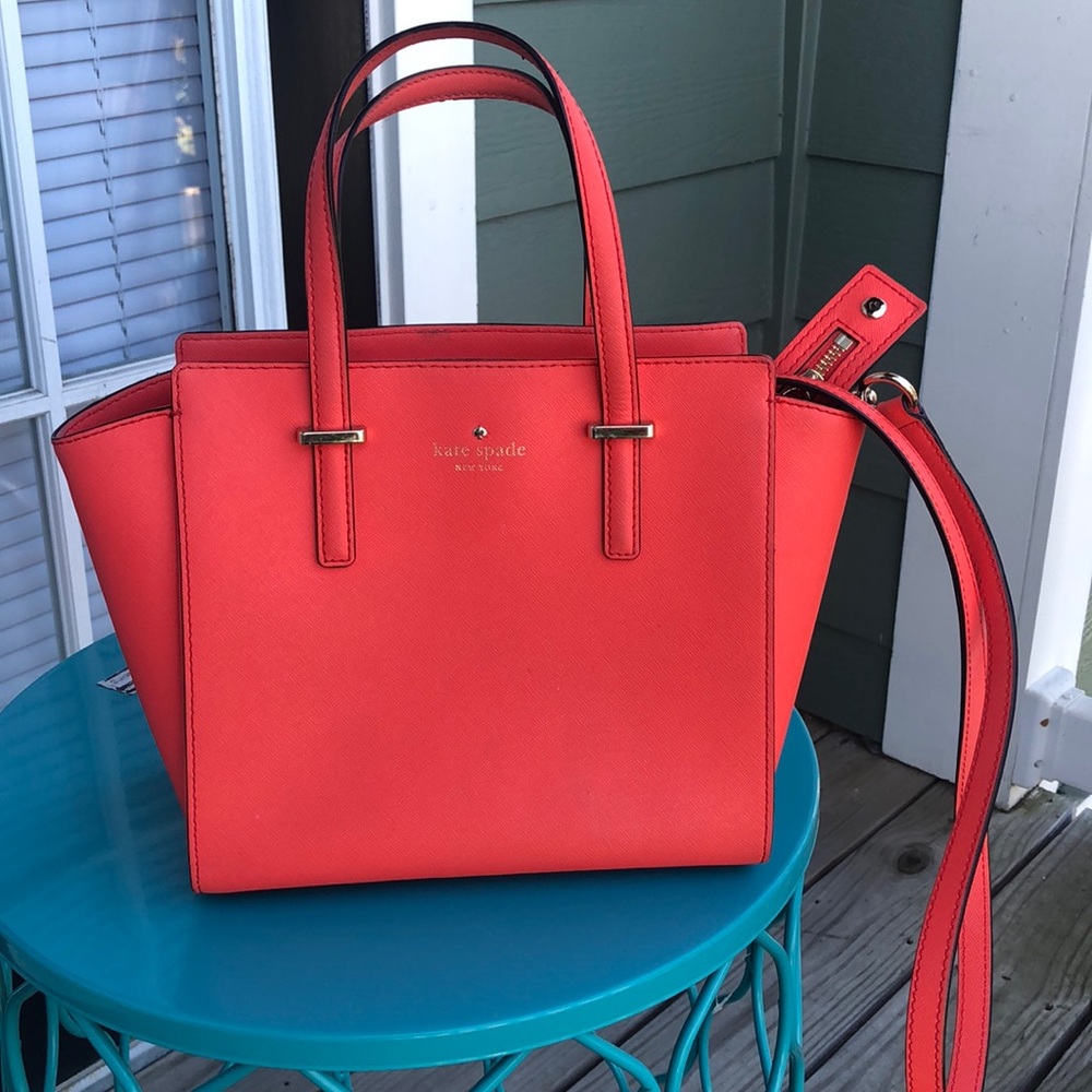 Kate Spade coral Hayden handbag crossbody